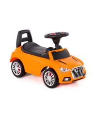 Каталка-автомобиль `SuperCar` №2 со звуковым сигналом (оранжевая)