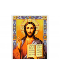Набор для творчества Алмазная мозаика KiKi `Иисус Христос` на подрамнике полная выкладка