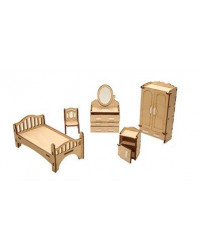Набор кукольной мебели `Спальня`