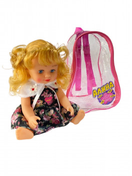 Кукла `Алина` с русским чипом, в рюкзачке
