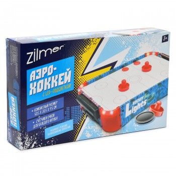 `Zilmer` Настольная игра `Аэрохоккей` LED-подсветка