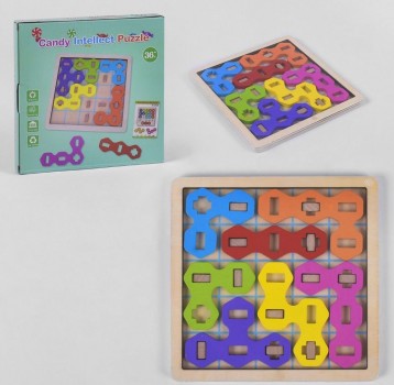 Деревянная игра Candy Intellect Puzzle `Логика` в коробке K 17553