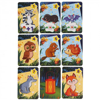 Фото #2 Карточная игра «Ночные животные» 80 карточек