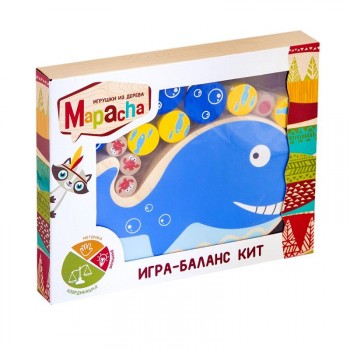 Деревянная игрушка Mapacha Игра-баланс `Кит`