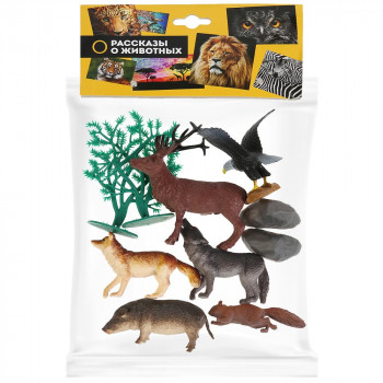 Набор игрушек из пластизоля `Животные и птицы`