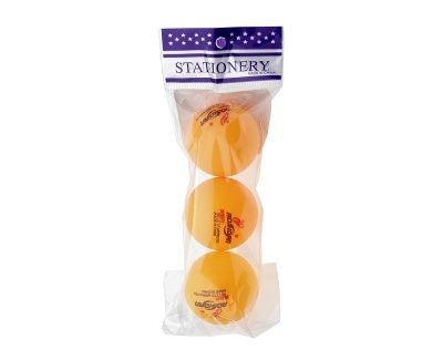 Мячики для пинг-понга `STAR Team` 3 шт в пакете, цвет: оранжевый,