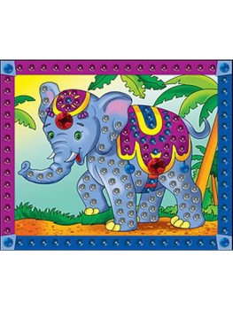 Мозайка из пайеток `Слоненок` А4