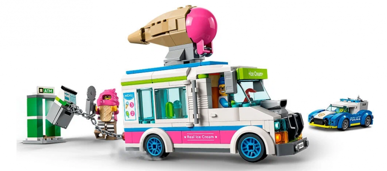 Фото #2 Конструктор LEGO CITY `Погоня полиции за грузовиком с мороженым`