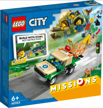 Конструктор LEGO CITY `Миссии по спасению диких животных`