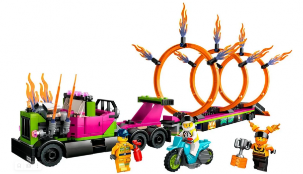 Фото #2 Конструктор LEGO CITY `Трюковый грузовик и огненное кольцо`