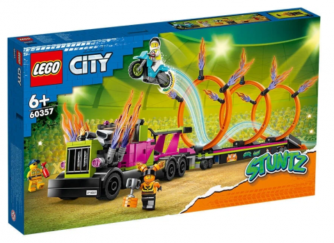 Конструктор LEGO CITY `Трюковый грузовик и огненное кольцо`