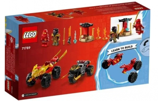 Фото #2 Конструктор LEGO Ninjago `Кай и Рас: Битва на машине и мотоцикле`