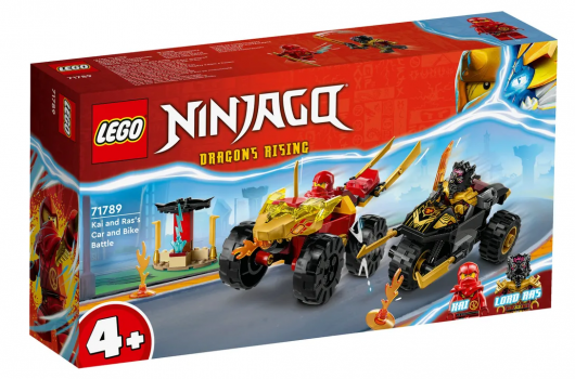 Конструктор LEGO Ninjago `Кай и Рас: Битва на машине и мотоцикле`