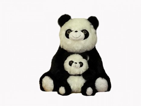 Медведь мягкий `Панда семья`