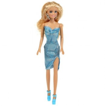 Фото #2 Кукла 29 см София, в голубом платье, бесшарнирная.