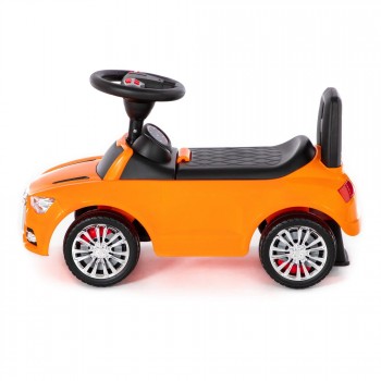 Фото #2 Каталка-автомобиль `SuperCar` №2 со звуковым сигналом (оранжевая)