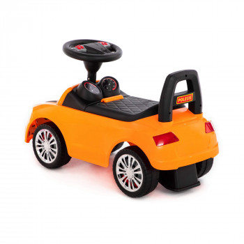 Фото #2 Каталка-автомобиль `SuperCar` №2 со звуковым сигналом (оранжевая)
