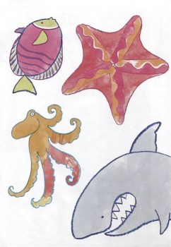Фото #2 Креативная раскраска с наклейками `Море`
