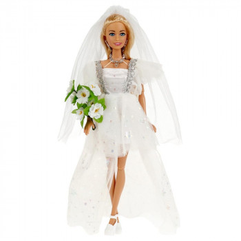 Фото #2 Кукла 29 см София невеста , руки и ноги сгиб, акс