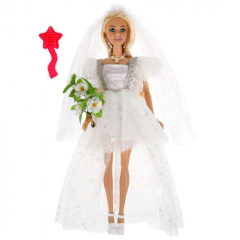 Фото #2 Кукла 29 см София невеста , руки и ноги сгиб, акс