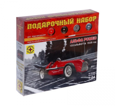 ПОДАРОЧНЫЙ НАБОР Автомобили и мотоциклы Альфа Ромео 159 Альфетта 1938 год (1:24)