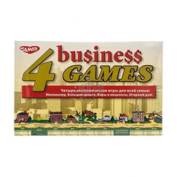 Детская настольная игра `Четыре экономические игры`