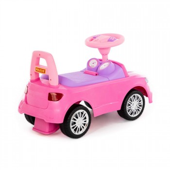 Фото #2 Каталка-автомобиль `SuperCar` №3 со звуковым сигналом (розовая)