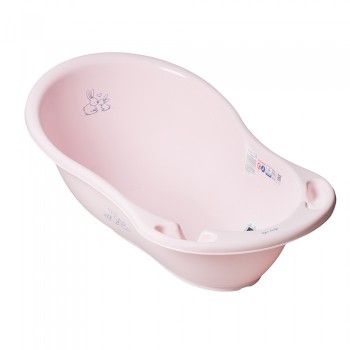 Ванна детская `Кролики` со сливом 86см (pink-розовый)