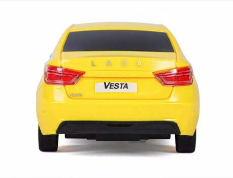 Фото #2 Р/У Машина Lada Vesta такси, 40MHz, свет фар, в компл. аккум., USB кабель, цвет желтый