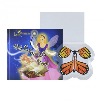 Фото #2 Фокус для девочек Маленький маг `Lady Cadabra: Волшебная книга` (книга-раскраска, бабочка)