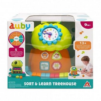 Auby (Ауби) Развивающая игрушка-сортер Домик на дереве, звук. Auby