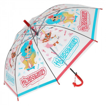 Зонт детский Hairdorable, прозрачный, полуавтомат