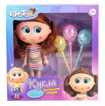 Кукла DollyToy `Большие глазки: Девочка с шариками`