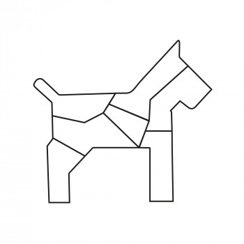 Фото #2 Головоломка `Собака` - деревянный 2D пазл, 7 дет.