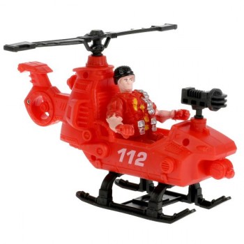 Фото #2 `Играем вместе` Набор пожарных (1 фигурка) с вертолетом