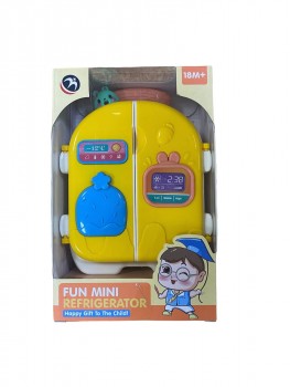 Фото #2 Игрушка для детей `Холодильник` на бат., 2 цв. в ассортименте, с продуктами, в чемоданчике