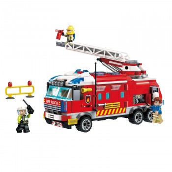 Фото #2 Конструктор QMAN `Пожарные службы: Пожарная машина` (367 дет.)