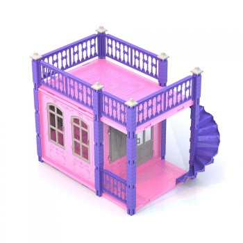 Фото #2 Домик для кукол `Замок Принцессы` 1 этаж, цвет розовый