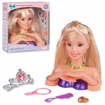 `Amore Bello` Кукла-модель для причесок и маникюра, аксессуары в комплекте, в/к