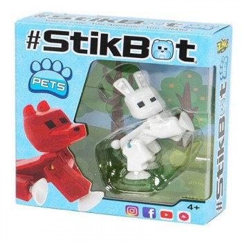 Фото #2 Игрушка Stikbot фигурка питомца, в асс-те 6 видов: заяц, петух, обез, лош, корова, панда