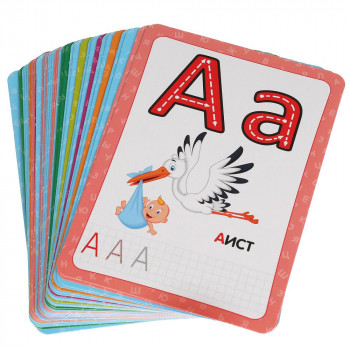 Фото #2 Картонные карточки `IQ карточки. М. А. Жукова Азбука` 36 штук