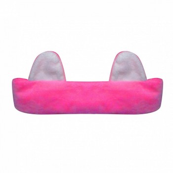 Фото #2 Повязка-резинка на голову `Милые ушки`, цвет розовый