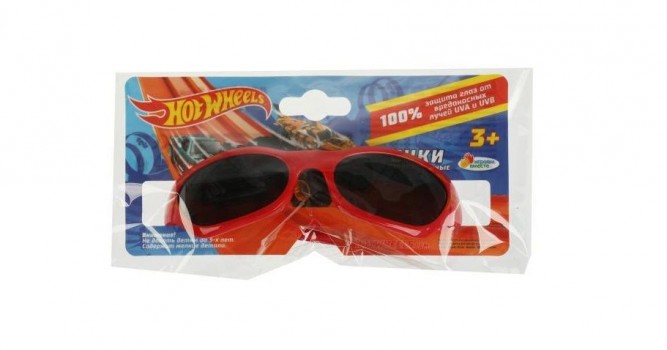 `Играем вместе` Детские солнцезащитные очки `hot wheels` красные