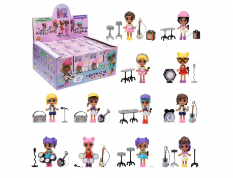 1TOY LUCKY BOX Party girl куколка с муз.инструментами и аксессуарами, в асс.12 видов, в кор.