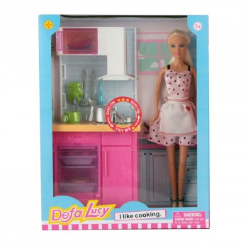Фото #2 Игровой набор с куклой DEFA Lucy `Кухонный гарнитур`