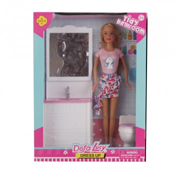 Фото #2 Игровой набор с куклой DEFA Lucy `Туалетная комната`
