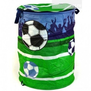 Корзина для хранения игрушек `Футбол`, цвет сине-зеленый