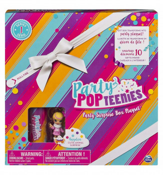 Игровой набор - `Party Popteenies` коробка с сюрпризом.