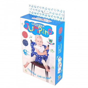 Держатель на стульчик JUMPINO (сиденье для малыша), от 6 мес. до 3х лет, полиэстер, хлопок (синий)