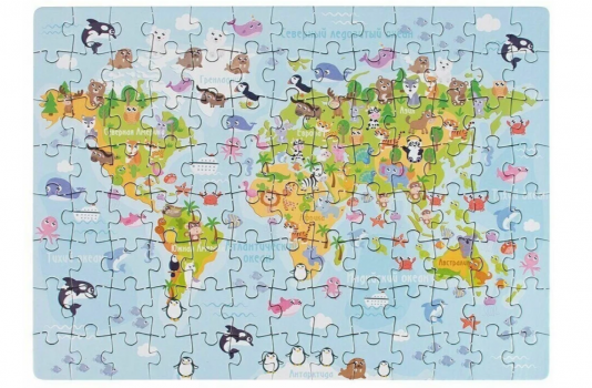 Фото #2 104 Пазл Карта мира